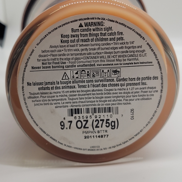 WoodWick Pumpkin butter scent candle - Picture 4 of 4